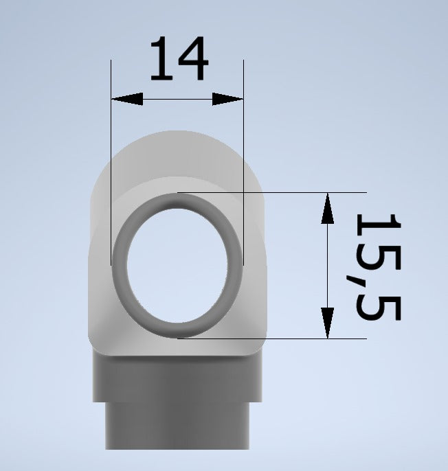 Laringoscópio modelo Ferrari (F1) estreito de 180mm