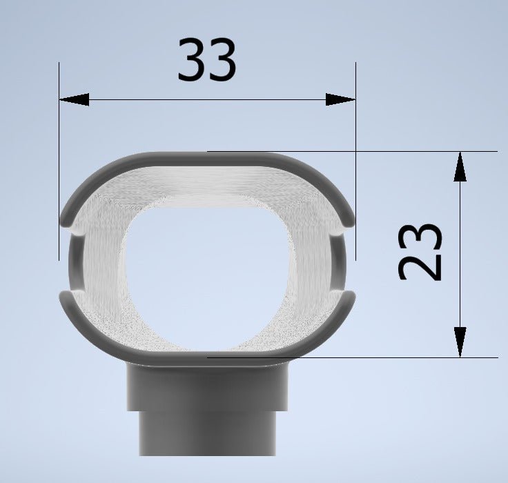 Laringoscópio modelo Ferrari (F2) grande de 180mm