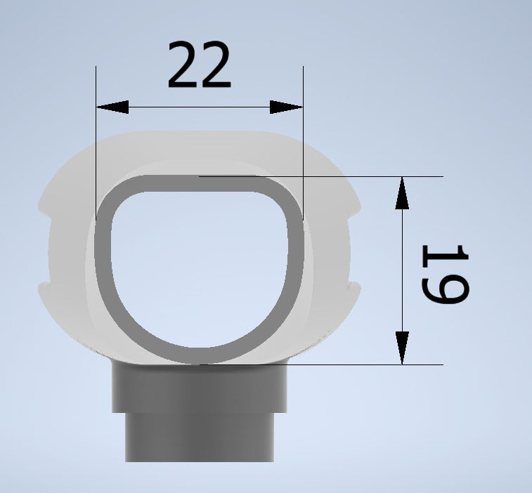 Laringoscópio modelo Ferrari (F2) grande de 180mm