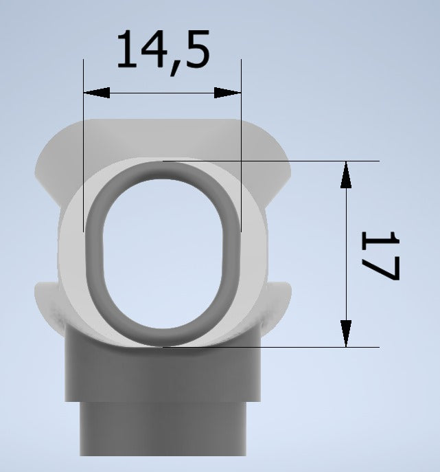 Laringoscópio modelo Ferrari (F4) pequeno de 130mm