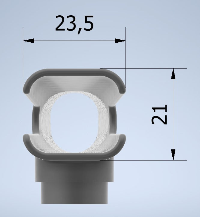 Laringoscópio modelo Ferrari (F4) pequeno de 130mm