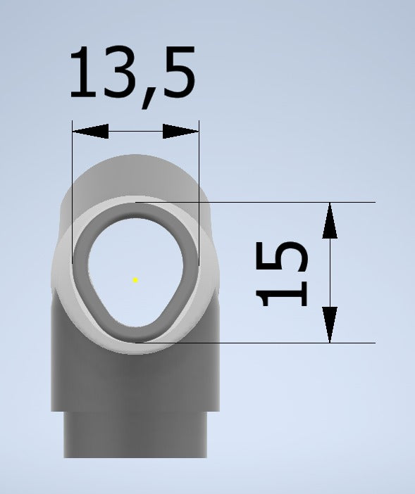 Laringoscópio Modelo Paulo Pontes (PP3) de 210mm