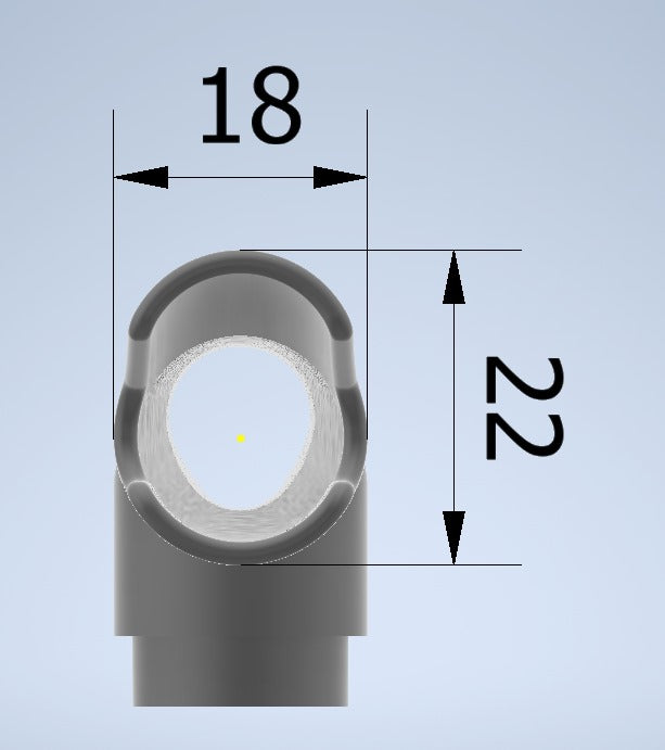 Laringoscópio Modelo Paulo Pontes (PP3) de 210mm