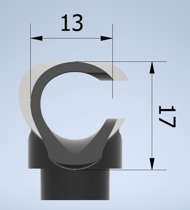 Laringoscópio Infantil com abertura no lado Direito de 100mm