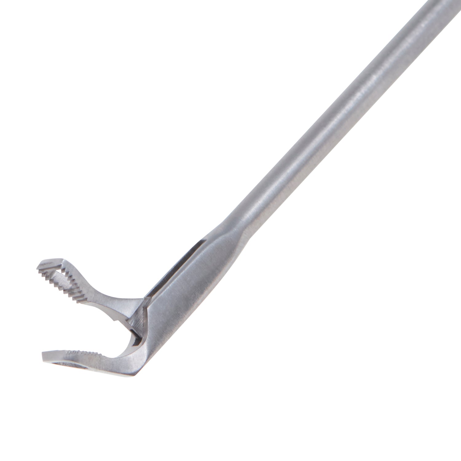 Pinça triângulo fenestrada para direita com ponta de 1,8 x 3,5mm x 250mm