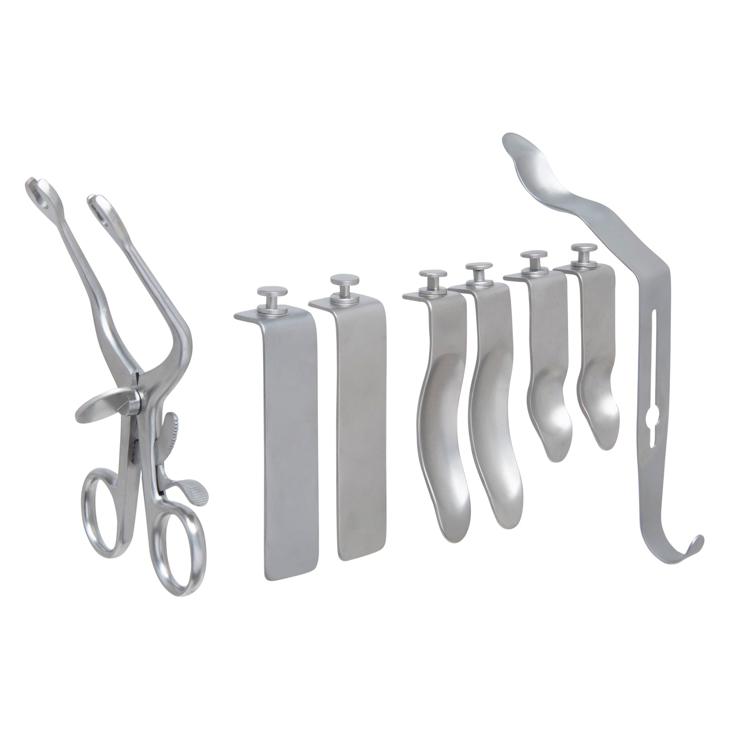 Afastador trivalve com 3 pares de lâminas removíveis